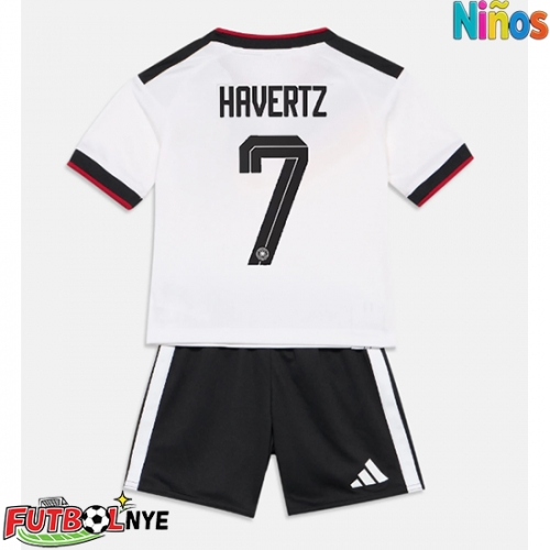 Camiseta Alemania Kai Havertz #7 Primera Equipación para niños Mundial 2026 manga corta (+ pantalones cortos)